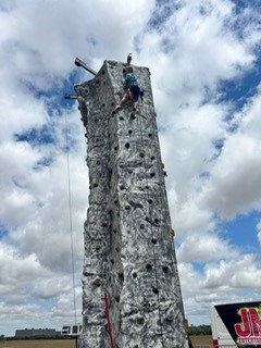 Climbing wall at Stotfest