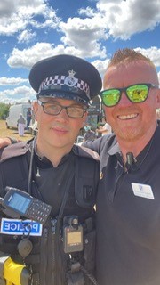 Bedfordshire Police and Stotfold Town Councillor Jos Headington